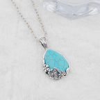 Serelle Ornament Pendant Necklace | White Gold