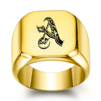 Classic Noble Initial Ring | Gold
