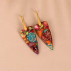 Inverted Triangle Dangle Earrings