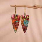 Inverted Triangle Dangle Earrings