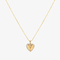 Butterfly Heart Necklace | Gold
