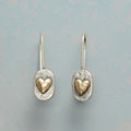 Golden Heartlace Earrings | Gold
